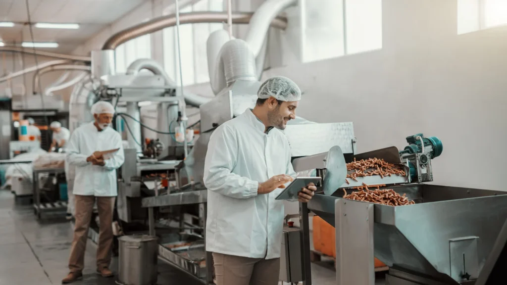 Contrôle qualité dans une usine agroalimentaire