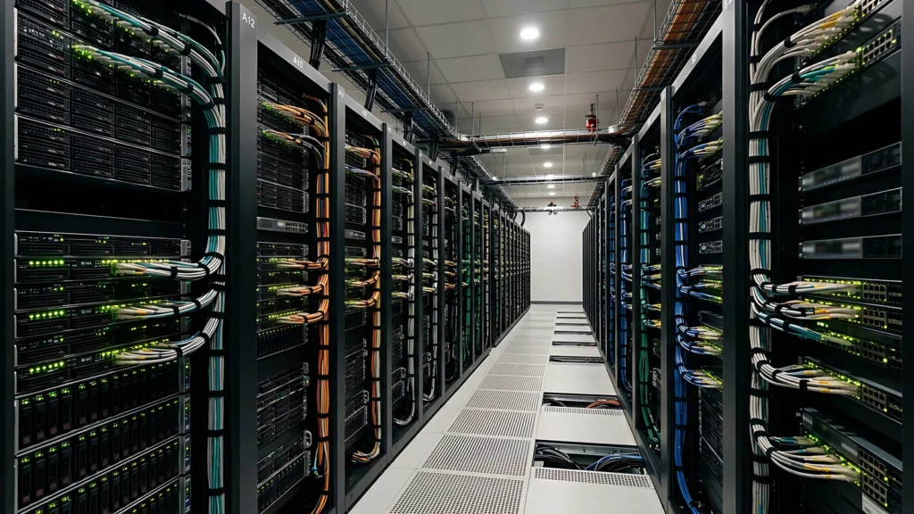 Salle serveurs d'un datacenter