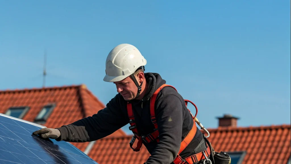 Installation de panneaux photovoltaïques